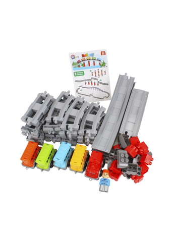 Іграшка "Конструктор залізниця " колір різнокольоровий ЦБ-00282344 ТехноК (345210949)