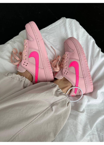 Рожеві Осінні кросівки чоловічі nike sb dunk low triple pink найк сб данк No Brand