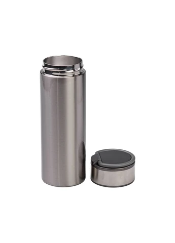 Термос 530 мл с датчиком температуры и ситечком, хром Yiwu HP-14-19G No Brand (363978511)