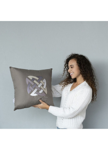 Подушка "Rain" 50х50 см з вишивкою (декоративна) IDEIA (332163807)