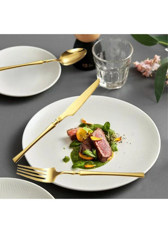 Набір столових приладів 10791 4 предмета золотистий No Brand (335714909)