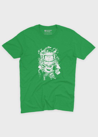 Зеленая демисезонная футболка для девочки с принтом супервора - джокер (ts001-1-keg-006-005-016-g) Modno