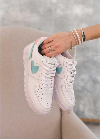 Рожеві Осінні кросівки чоловічі nike air force 1 lx wmns white pink blue найк аір форс 1 преміум No Brand