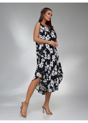 Черное повседневный платье issa pus 14748 4 черный ISSA PLUS