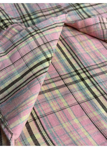 Сорочка жіноча Baoyu 225-1 в клітинку оверсайз фланель No Brand (346331462)