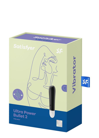 Вибропуля для целенаправленной стимуляции Ultra Power Bullet 2 Black Satisfyer (303880949)