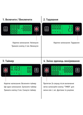 Електронные кофейные весы с термометром Zally Coffee Drip Scale K308 No Brand (302974825)