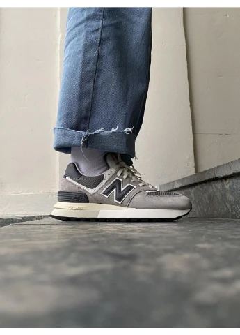 Сірі кросівки чоловічі new balance 574 legacy grey beige нью беланс 574 сірі демісезон No Brand