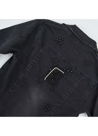 Чорна демісезонна куртка катоновая Classik 5510