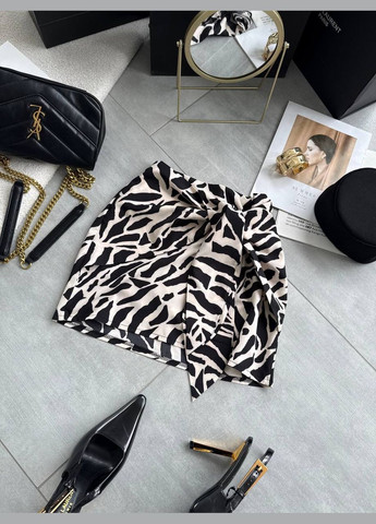 Бежевая повседневная с анималистичным узором юбки DK/DL Мода без кордонів