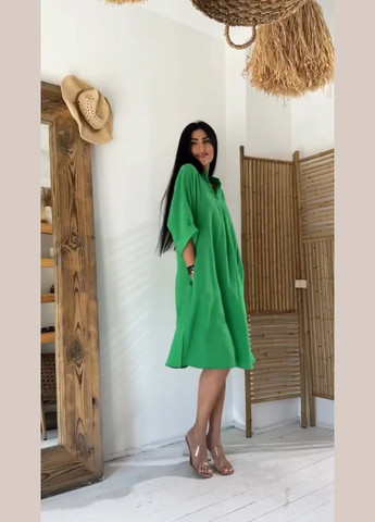 Зелена повсякденний сукня-сорочка вільного крою сукня-сорочка MonCher