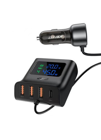 АЗУ B11 138W Car Charger Splitter with Digital Display Acefast (291881618)