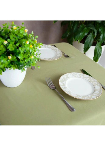 Скатерть водоотталкивающая Aquastop Olive С-04222-30304 150х150 см оливковая ТЕП (335879753)