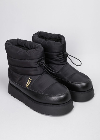 Черные дутики женские кожаные 5825-61 черные 344649 Power