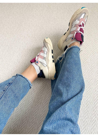 КРОССОВКИ ЖЕНСКИЕ ADIDAS NITEBALL BEIGE BORDO BLACK BLUE АДИДАС НАЙТБОЛ No Brand чёрные демисезоны (369389460)