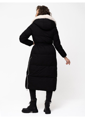 Черная зимняя пальто 21 - 18127 Vivilona