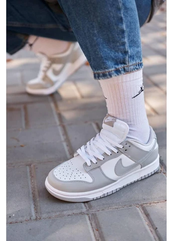 КРОСІВКИ ЖІНОЧІ NIKE SB DUNK LOW RETRO GREY НАЙК СБ ДАНК No Brand сірі демісезони (368867720)