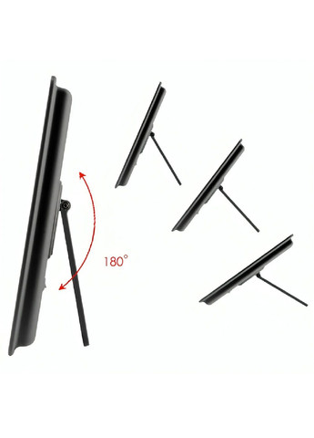 Дзеркало для макіяжу косметичне настільне прямокутне з підсвічуванням роботою від батарейок 16 світлодіодів (480106-Prob) Чорне Unbranded (329486731)