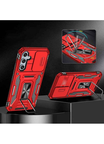 Ударостійкий чохол Camshield Army Ring з кільцем для Samsung Galaxy A35 / A55 Червоний Epik (372499412)