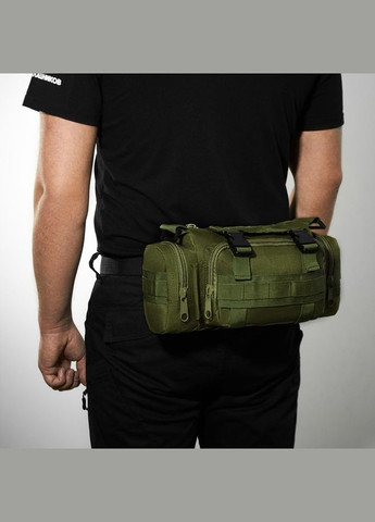 Сумка – итог тактическая поясная Tactical военная, сумка нагрудная с ремнем на плечо 5 литров кордура China (292800476)