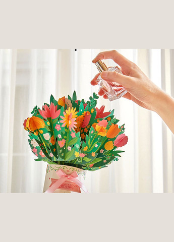 Творчий набір Креативний 3D букет Квітів 3D pop up paper bouquet MiDeer (338425449)