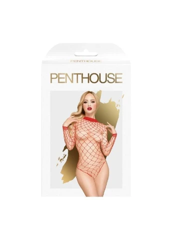 Боді у велику сітку Scandalous red Penthouse (383077182)