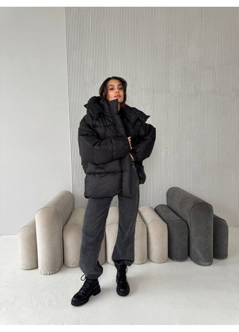 Черный зимний Пуховик Vakko