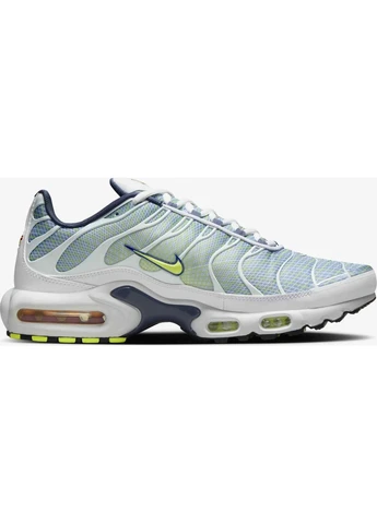 Білі кросівки біло-синьо-салатові hv6227-001 Nike AIR MAX PLUS