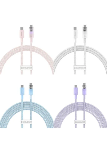 Кабель Explorer Series Fast Charging Cable with Smart Temperature Control TypeC to Type-C 100W 2m Baseus (313238967)