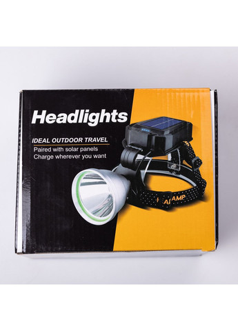Налобний ліхтар акумуляторний зі швидкою зарядкою 16х10х13 см LED зарядка від сонячної панелі HP-JG-5 (A-034035) LUGI (355889994)