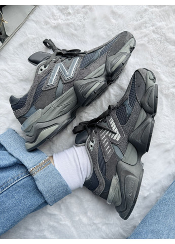 КРОССОВКИ ЖЕНСКИЕ NEW BALANCE 9060 GREYL-0386 НЬЮ БЕЛАНС 9060 No Brand серые демисезоны (367167759)