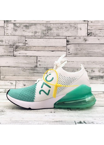 КРОССОВКИ ЖЕНСКИЕ NIKE AIR MAX 270 MINT WHITE НАЙК АИР МАКС 270 No Brand белые демисезоны (368857921)