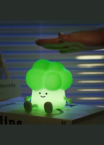 Ночник силиконовый "Броколы" аккумуляторный 1200 мАh JXJA045 таймер 30 мин No Brand (328926066)