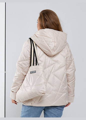 Молочный демисезонный куртка с сумочкой Garna