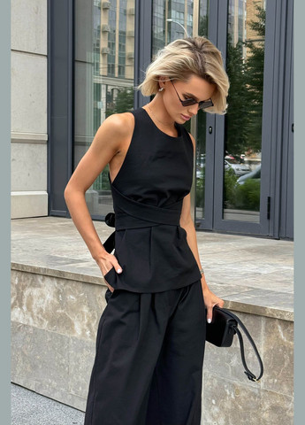 Стильный топ из льна на завязках Jadone Fashion (297669744)