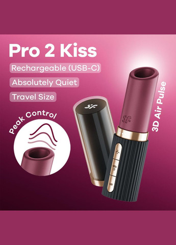 Вакуумный стимулятор Pro 2 Kiss Satisfyer (323652447)