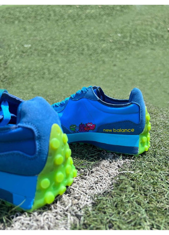 Блакитні Осінні кросівки чоловічі new balance 327 total blue нью беланс 327 No Brand