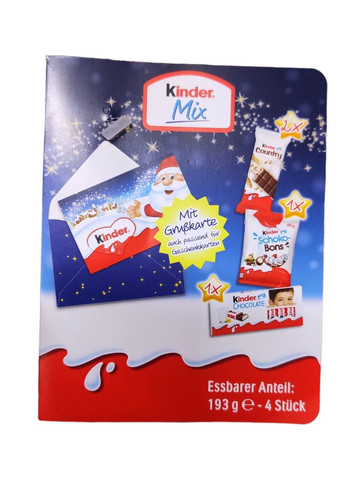 Новогодний подарок Mix с поздравительной открыткой 193 г Kinder (372122163)