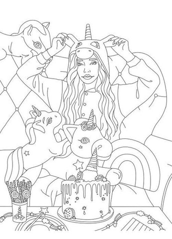 Фэшн-раскраска #girls#fashion#party. Книги для досуга. Автор - Валерия Железнова ( ) Жорж (338867601)