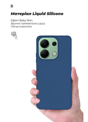 Панель ICON Case для Xiaomi Redmi Note 13 4G Dark Blue (ARM73349) ArmorStandart (289361617)