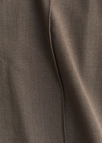 Серо-коричневая офисная однотонная юбка H&M