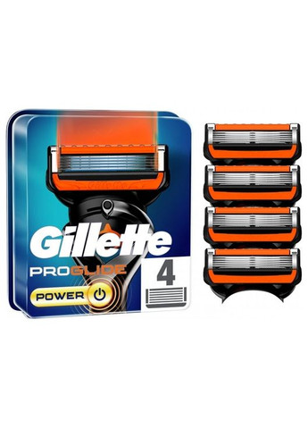 Сменные картриджи для бритья Fusion ProGlide Power, 4 шт. Gillette (336330380)