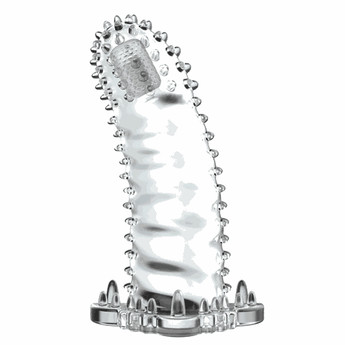 Насадка на член — Brave Man Vibrating Penis Sleeve Clear LyBaile (322184044)