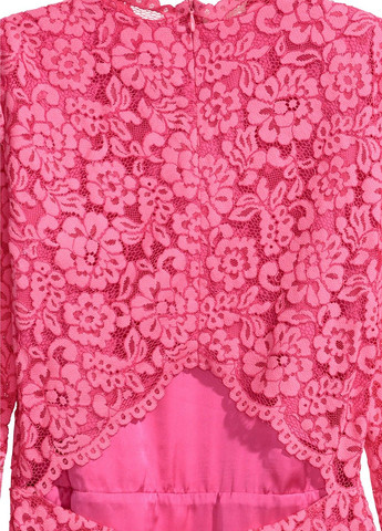 Рожева кежуал сукня H&M з квітковим принтом