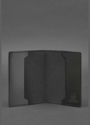 Кожаная обложка для военного билета 7.0 черная Crazy Horse (A-027568) BlankNote (329186723)