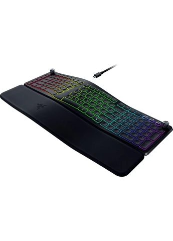 Клавіатура мембранна Pro Type Ergo, 118key, USB-A/WL/BT, EN, RGB, Razer (397972958)