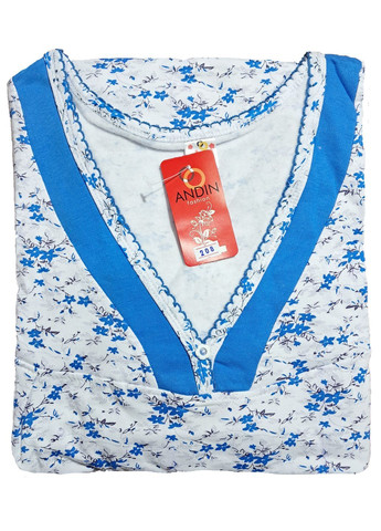 Жіноча нічна сорочка тепла на флісі бавовна (208) ANDIN (369000857)