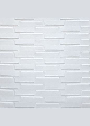 Самоклеюча декоративна 3D панель біла кладка в рулоні 3080x700x5мм 3D Loft (298400613)
