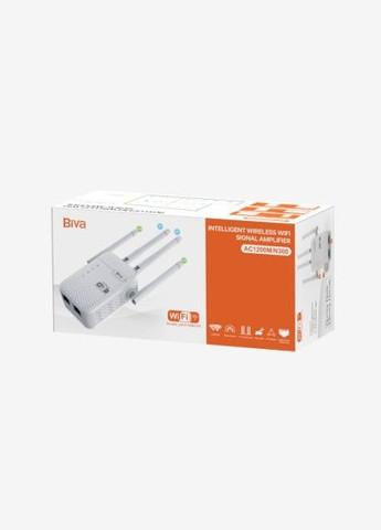 Підсилювач сигналу WiFi-01 300mbit Aampfiler White Biva (333031717)