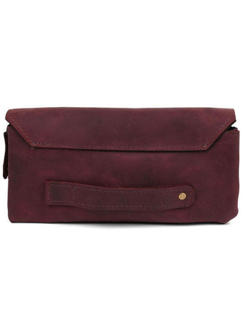 Сумка клатч на кисть чоловіча з натуральної шкіри маленька Бордовий 36474 TARWA (353966778)